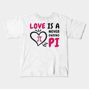 Pi Day Love Pi Symbol Mathematics Number Kids T-Shirt